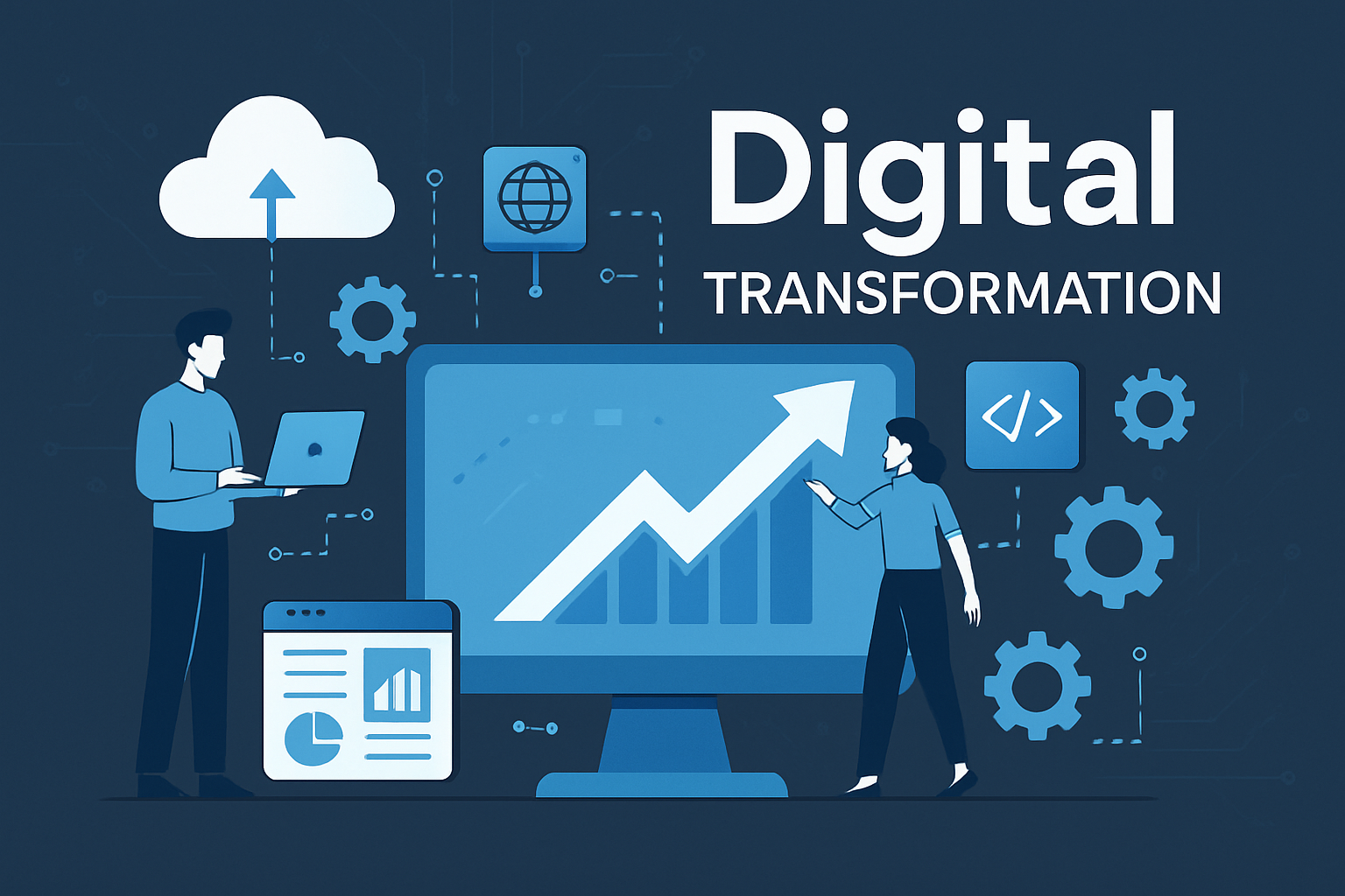 Digital transformation concept